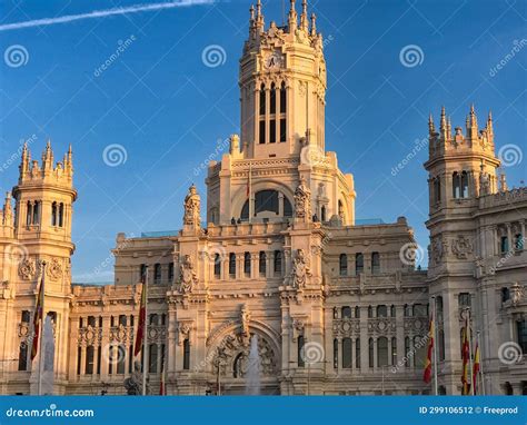 MADRID, SPAIN, Nov, 18, 2023, Cybele Palace City Hall Building in Town ...