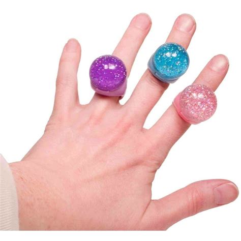 Glitter Dome Lip Gloss Ring - Set of 3 - Lip Gloss | Unique Gifts at Karma Kiss - 2 ...