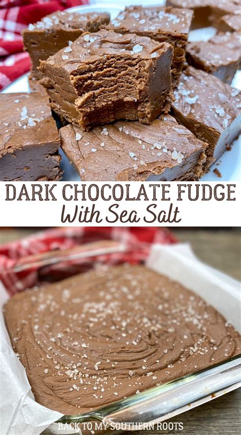 Dark Chocolate Fudge Recipe - Back To My Southern Roots