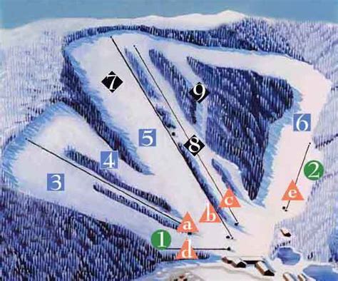 Appalachian Ski Mountain Piste Map / Trail Map