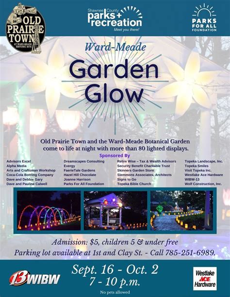 Ward-Meade Garden Glow | Old Prairie Town at Ward-Meade Historic Site and Botanical Garden ...