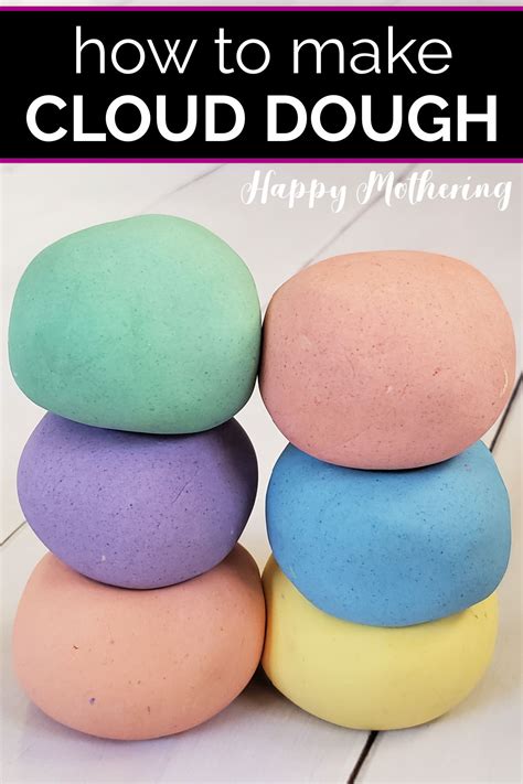 How to Make Cloud Dough (No Cook, No Flour) - Happy Mothering