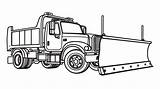 Wonderland Coloring Fun Snow Plow Truck Outline Page snow  sketch template