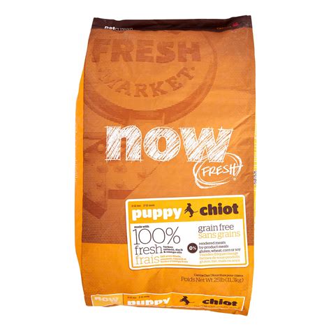 Petcurean Now Fresh Grain-Free Puppy Recipe Dry Dog Food, 25 lb ...