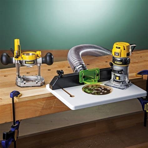 DeWalt DWP611PK Compact Router With Trim Router Table and Dust Port | Trim router, Router table ...