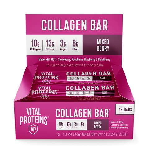 Vital Proteins Collagen Bar - Mixed Berry 12 ct | Shipt