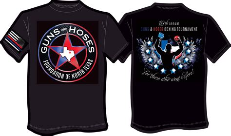 2017 Guns & Hoses Boxing Tournament Custom T-shirt Printing | Wholesale ...