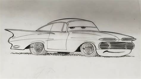 DISNEY PIXAR CARS ORIGINAL PENCIL ART SKETCH RAMONE DAVE DEAL | Pixar ...