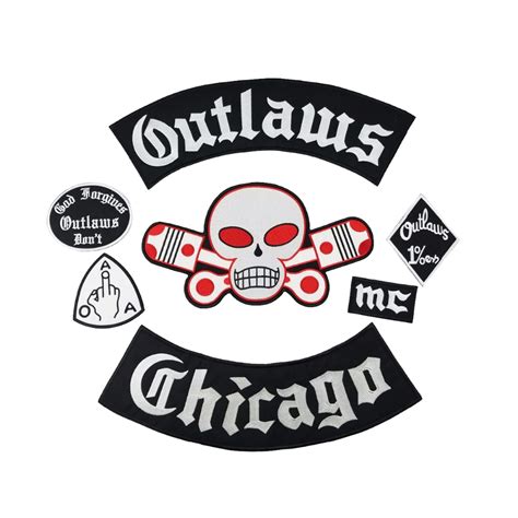 Full Set Original Outlaws MC Patch – Quality Embroidered Patches ...