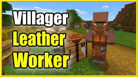 How to Make a Leatherworker Villager in Minecraft (Best Tutorial!) - YouTube