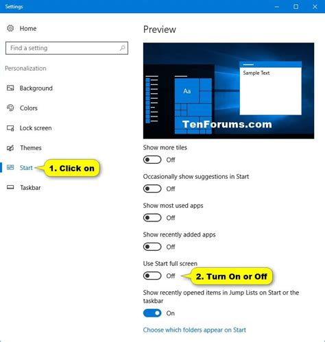 How To Enable Full Screen Start Menu On Windows 10 5 Steps | Images and Photos finder