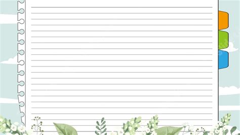 Flower Flowers White Nature Cute Notebook Powerpoint Background For ...