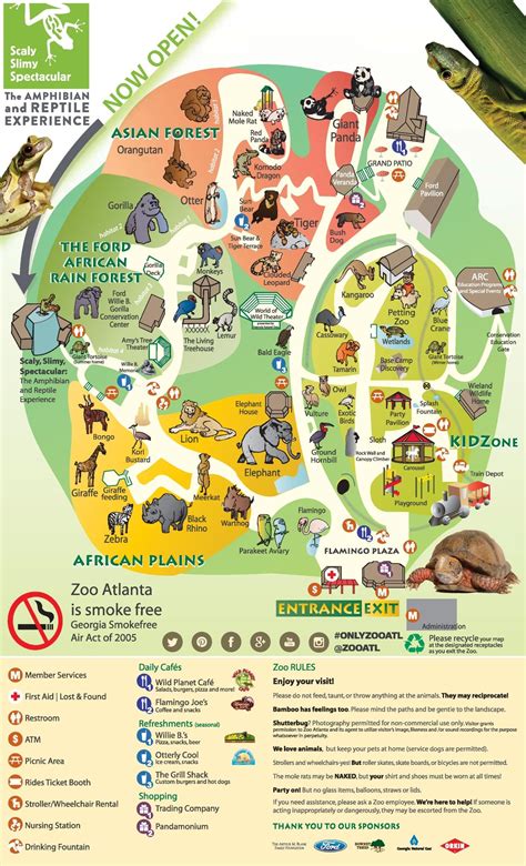 Atlanta Zoo map | Zoo map, Atlanta zoo, Zoo