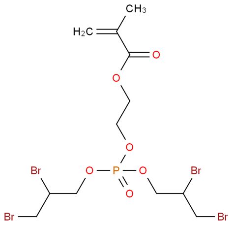 2-Propenoic acid,2-methyl-, 2-[[bis(2,3-dibromopropoxy)phosphinyl]oxy ...