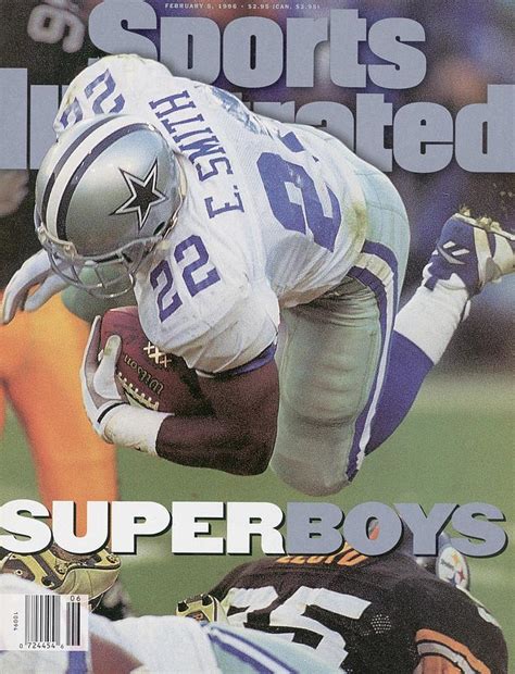 Dallas Cowboys Emmitt Smith, Super Bowl Xxx Sports Illustrated Cover by ...