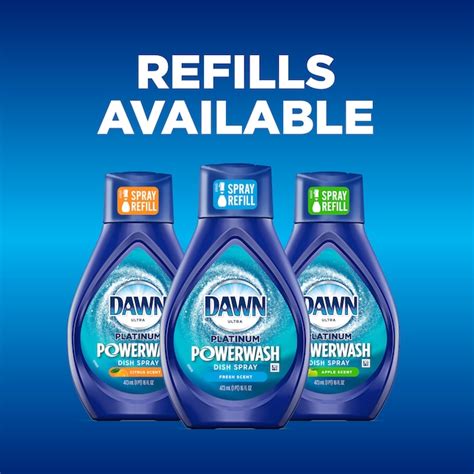 Dawn Ultra Platinum Powerwash Refill 16-fl oz Apple Scent Dish Soap 3700052367 at Lowes.com