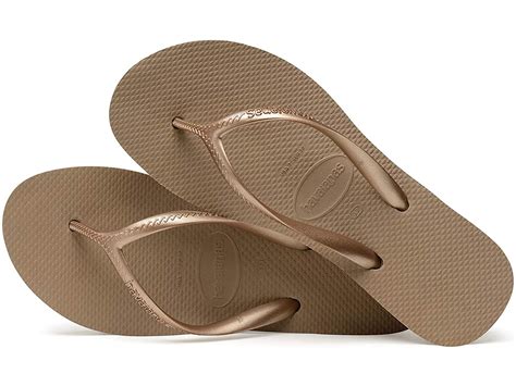 Havaianas - Havaianas Women's High Light Flip Flop Sandal, Rose Gold,, Rose Gold, Size 8.0 ...