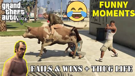 GTA 5 FAILS & WINS + Thug Life (Best GTA 5 Funny Moments Compilation) 😂 ...