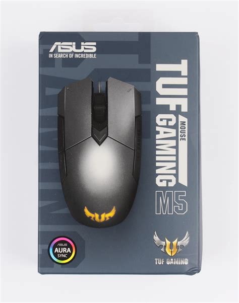 ASUS TUF Gaming M5 ambidextrous ergonomic RGB gaming mouse with gaming ...