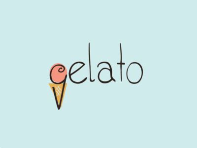 Gelato Ice Cream Logo Design