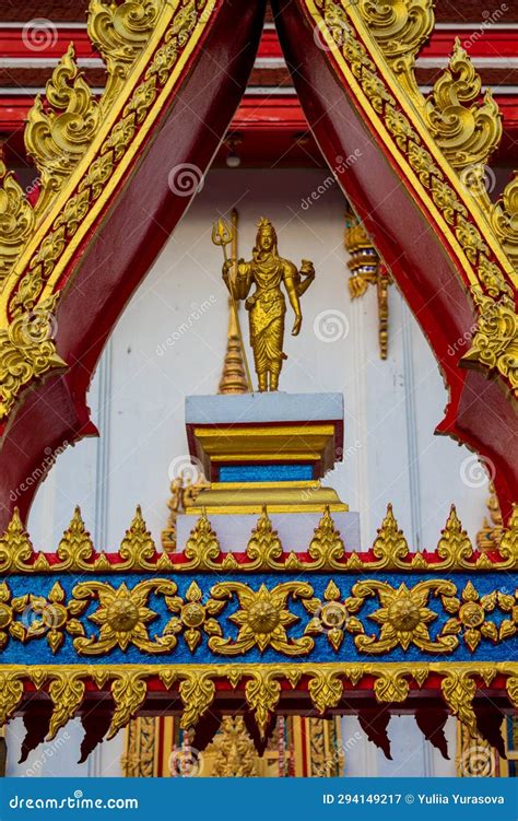 Thai buddhist temple wat stock image. Image of religious - 294149217