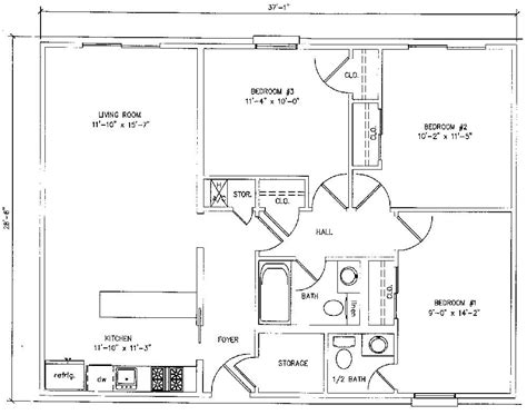 1000 Square Foot 1000 Sq Ft House Plans 3 Bedroom - Bedroom Poster