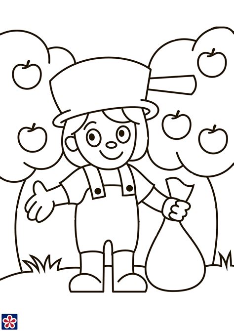 Johnny Appleseed Worksheets and Story for Kids | TeachersMag.com