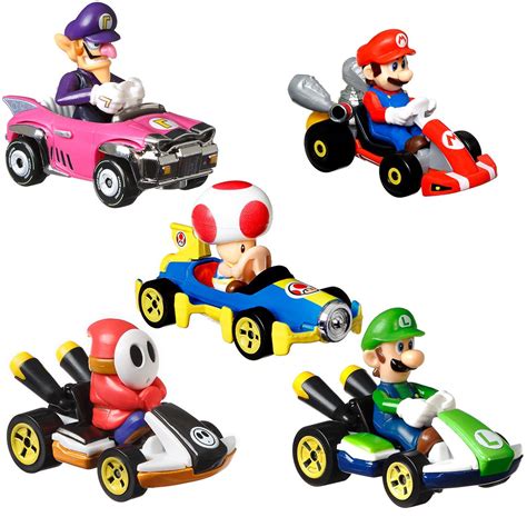 Mario Kart Hot Wheels 2023 Mix 6 Vehicle Case of 8