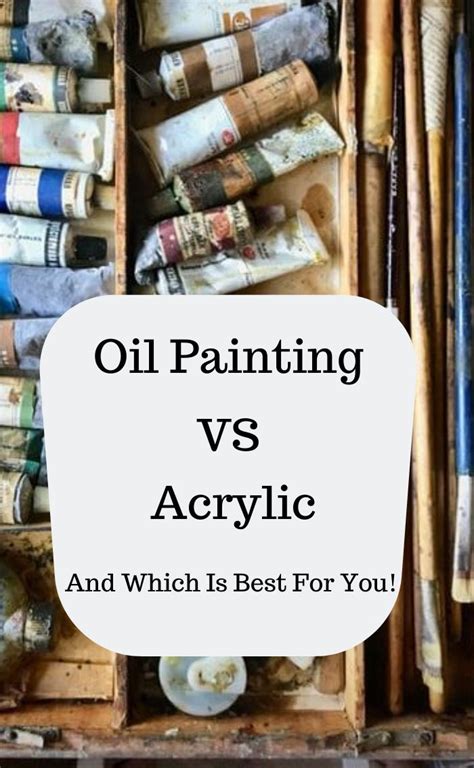 Oil Painting vs Acrylic | Oil painting tips, Oil vs acrylic painting ...