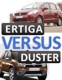 Renault Duster versus Maruti Ertiga