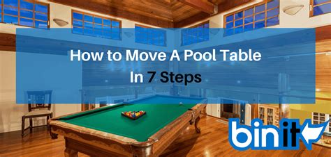 How to Move A Pool Table In 7 Steps - Bin it