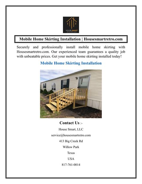 PPT - Mobile Home Skirting Installation Housesmartretro.com PowerPoint ...