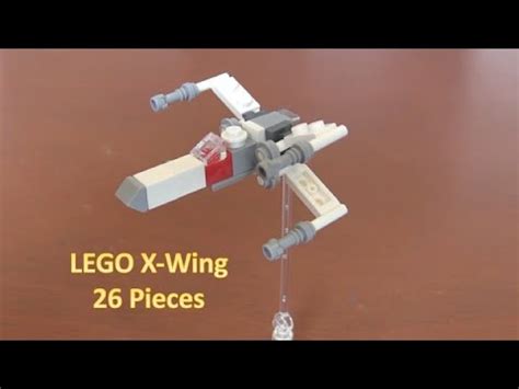 How To Build A LEGO Star Wars Mini X-Wing Fighter 26 Pieces - YouTube