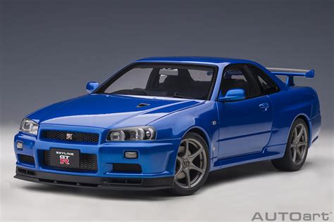 Nissan Skyline GT-R (R34) V-spec II (Bayside Blue) | AUTOart