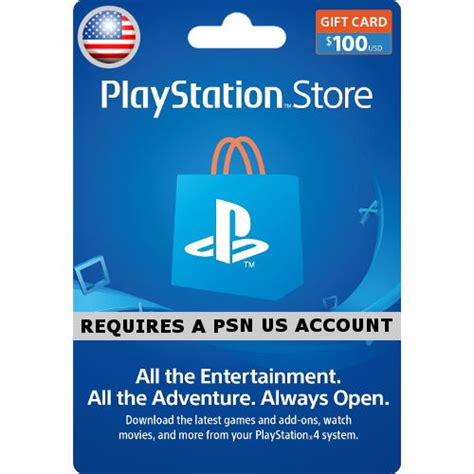 PSN Card 100 USD | Playstation Network US digital