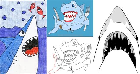 Great White Shark Drawing Tutorial