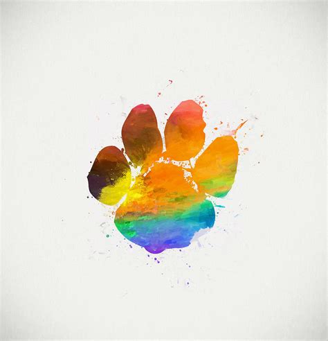 Paw Print Watercolor at GetDrawings | Free download