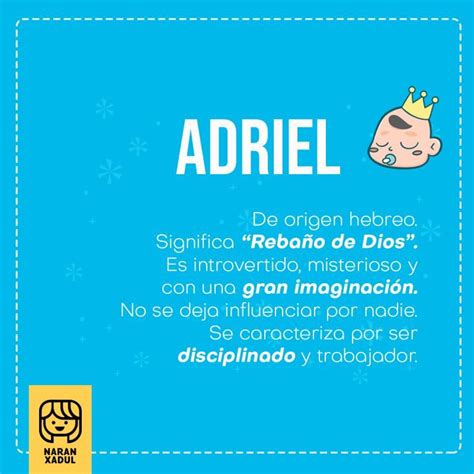 Significado del nombre adriel – Artofit