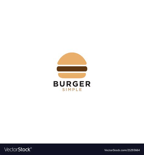 Burger logo design template Royalty Free Vector Image