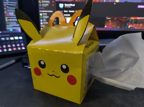 Made the Pokemon Happy Meal Box into a Tissue Box Dispenser : r/pokemon