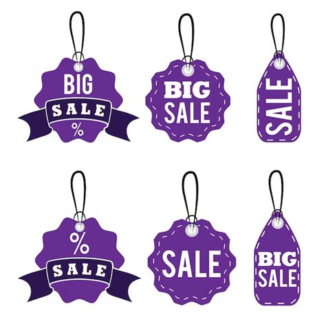 Premium Vector | Set of sale labels template