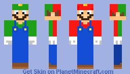 Mario & Luigi Minecraft Skin