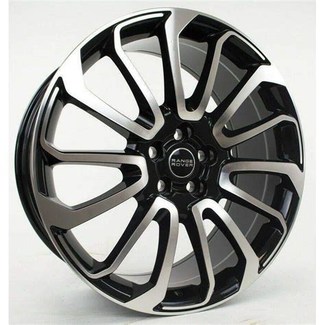 22" Machined Black Wheels Rims | Fits Range Rover Sport HSE Base Dynamic Supercharged | 7 split ...