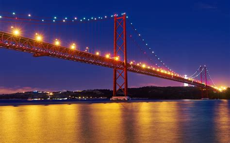 25 De Abril Bridge, Tagus River, Portugal [2560 x 1600] : r/wallpaper