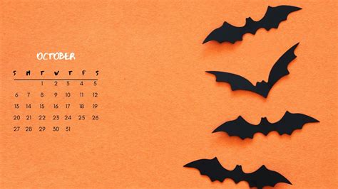 October Calendar | October calendar, Wallpaper, Desktop wallpaper