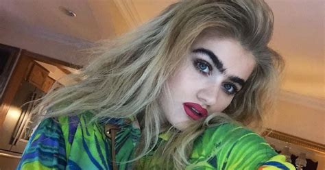 This girl's amazing unibrow is totally mesmerizing, and she's starting a whole uni-movement