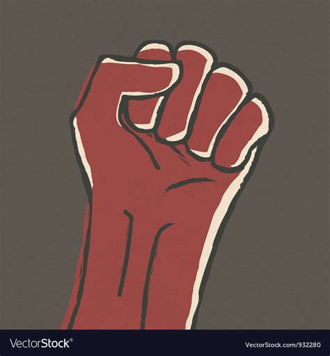 Fist symbol Royalty Free Vector Image - VectorStock