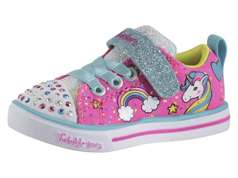 Skechers Toddler/Little Girl's S-Lights Unicorn Craze Light Up Sneakers Shoes