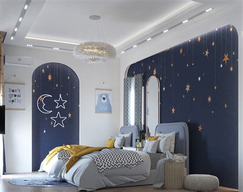 Kids room in blue on Behance