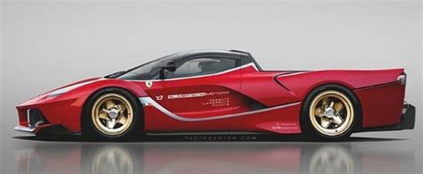 Ferrari FXX K Pickup Truck Rendering Is Ready to Offend Ferraristi - autoevolution